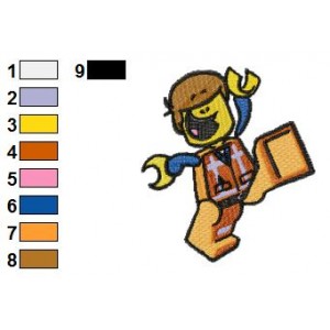 The Great Emmett The Lego Movie Embroidery Design